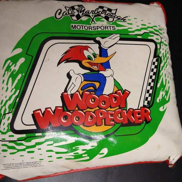 Woody Woodpecker pillow seat cushion vintage NASCAR Cale Yarborough Motorsports - Picture 2 of 8